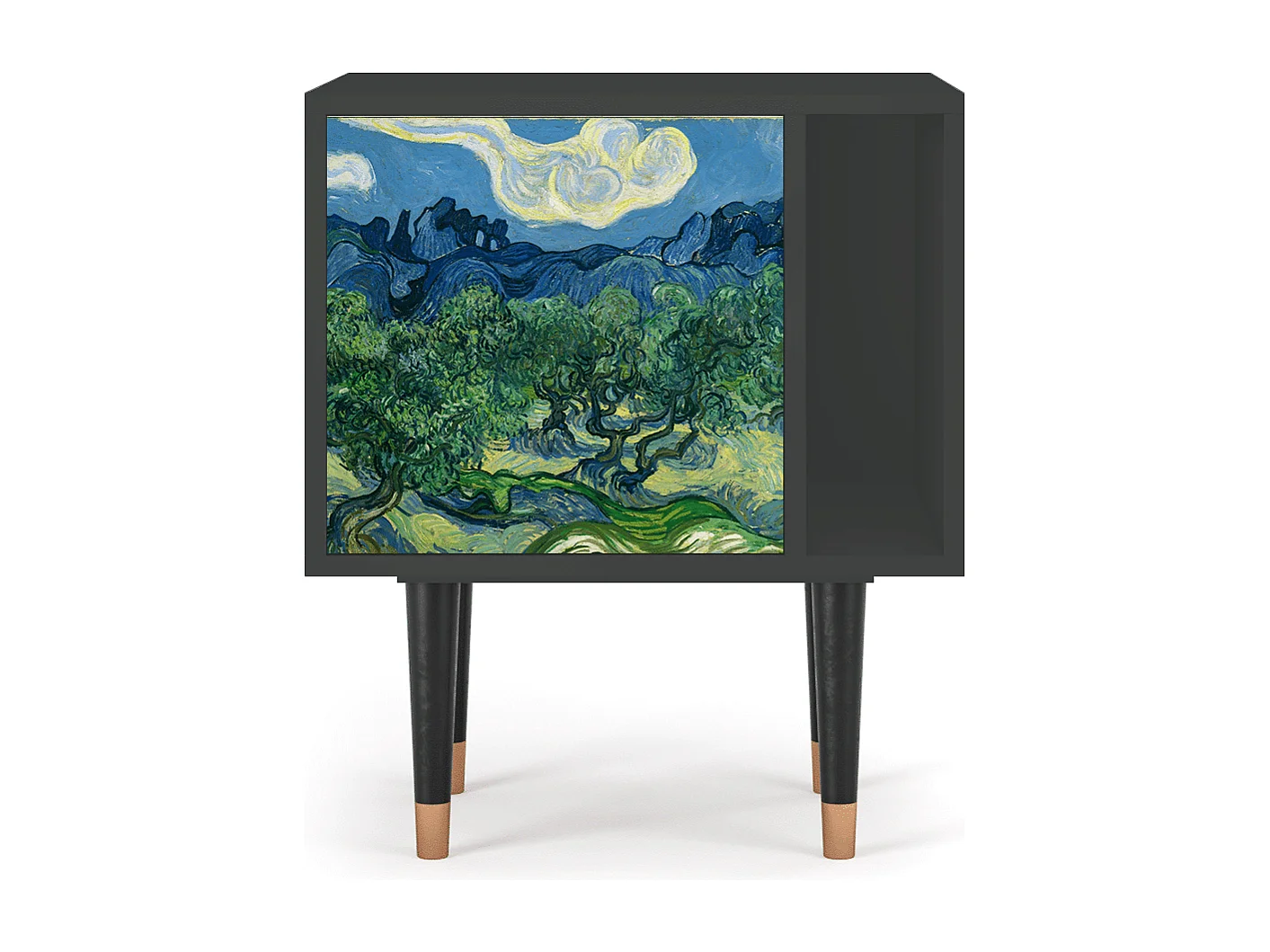 Table de nuit - 57х69х48 cm - S2 - The Oil Trees, Anthracite