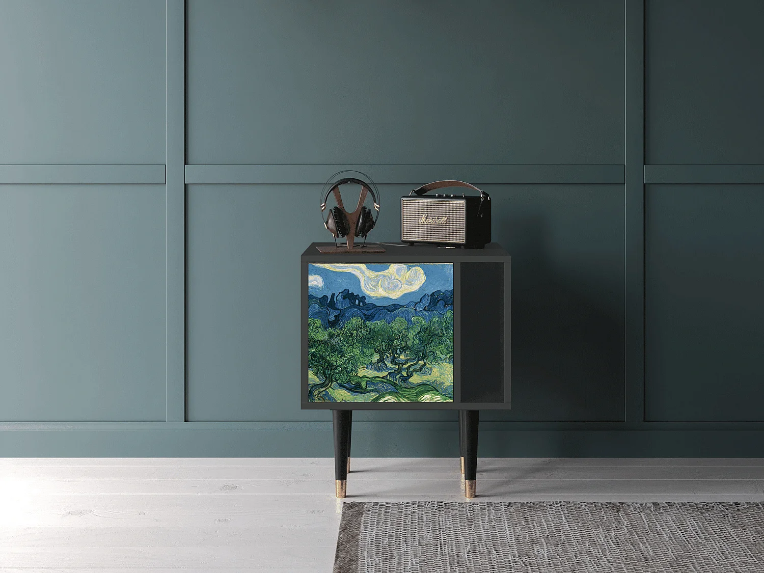 Table de nuit - 57х69х48 cm - S2 - The Oil Trees, Anthracite