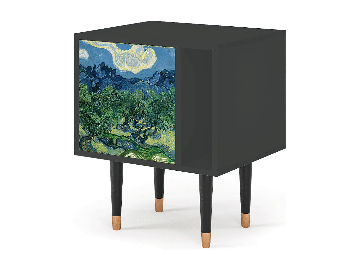 Table de nuit - 57х69х48 cm - S2 - The Oil Trees, Anthracite