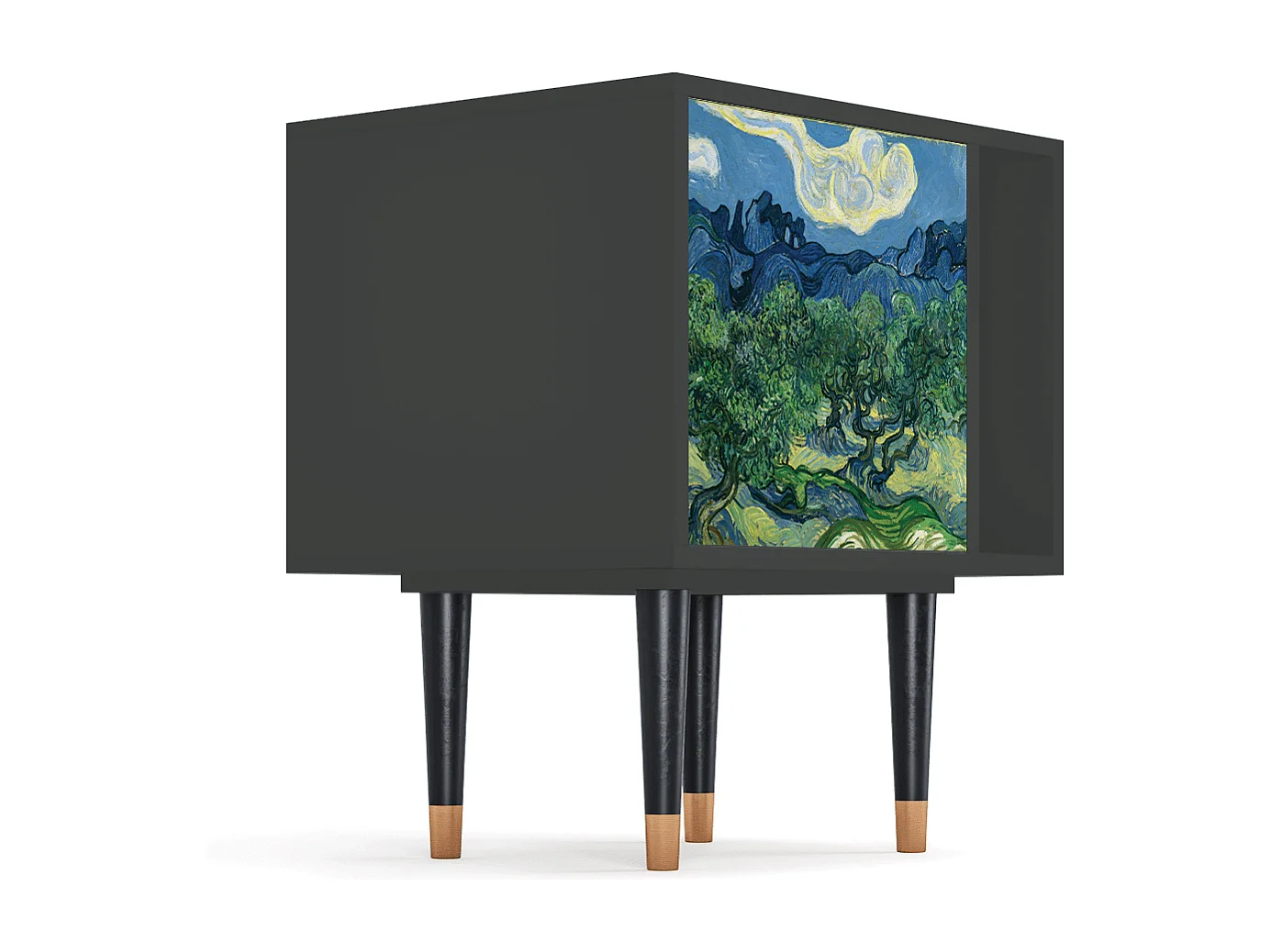 Table de nuit - 57х69х48 cm - S2 - The Oil Trees, Anthracite