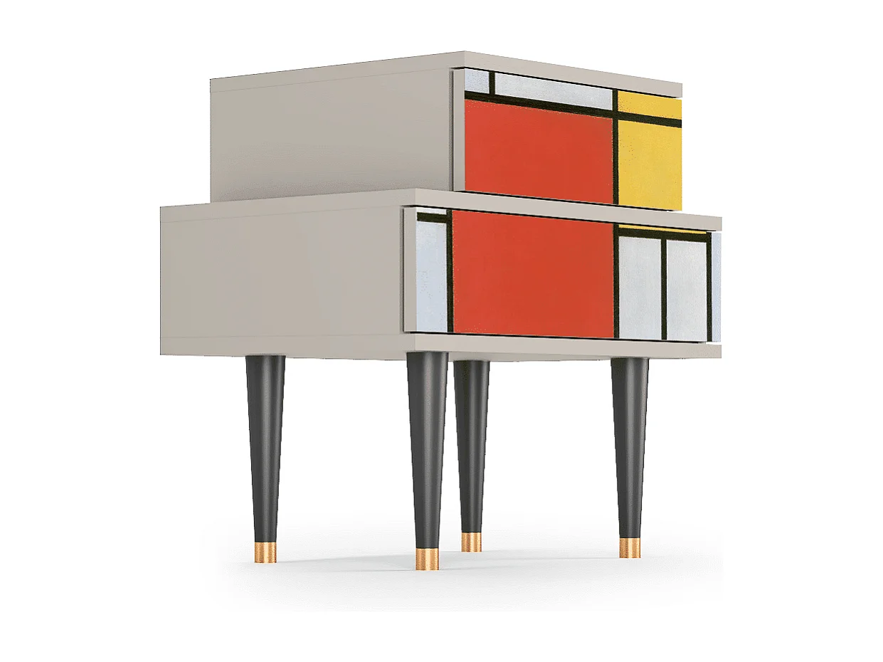 Table de nuit - 58х58х41 cm - NS1 - Composition, Sable