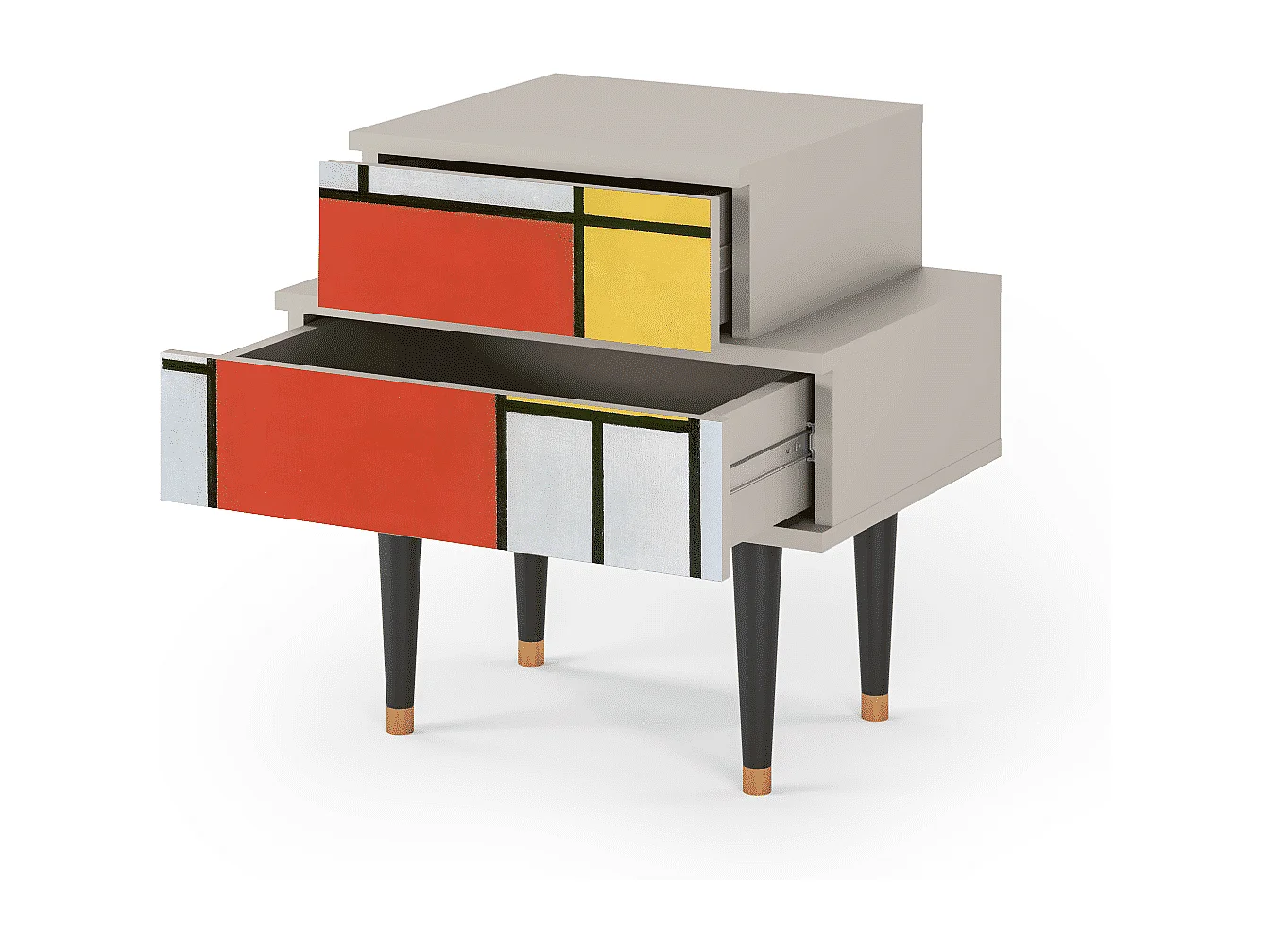 Table de nuit - 58х58х41 cm - NS1 - Composition, Sable