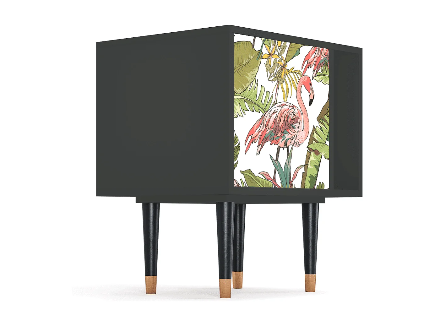 Table de nuit - 57х69х48 cm - S2 - Sweet Flamingo, Anthracite