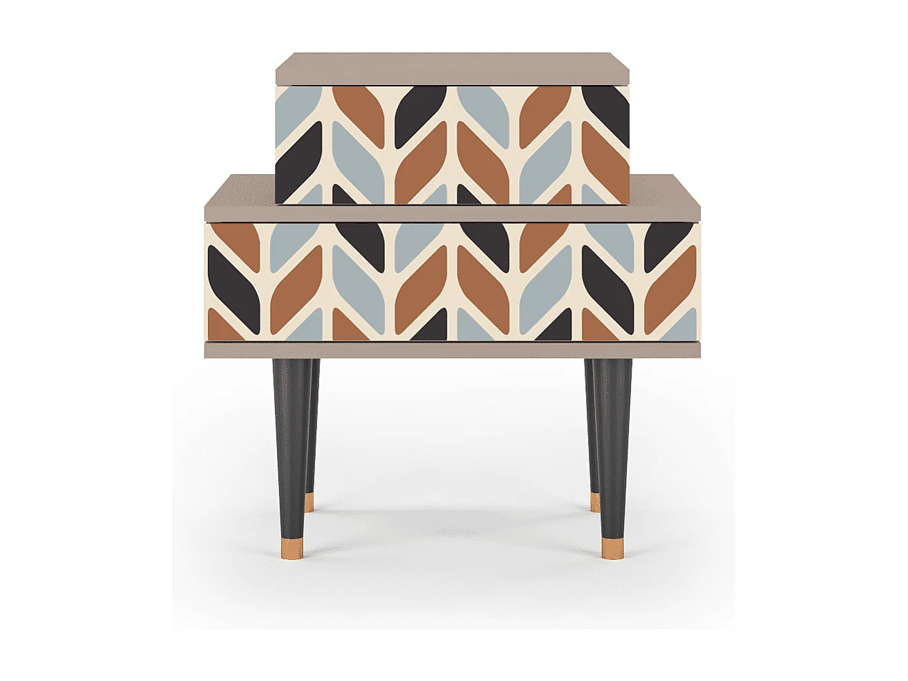 Nachtkastje - 58х58х41 cm - NS1 - Beige Laure, Latte