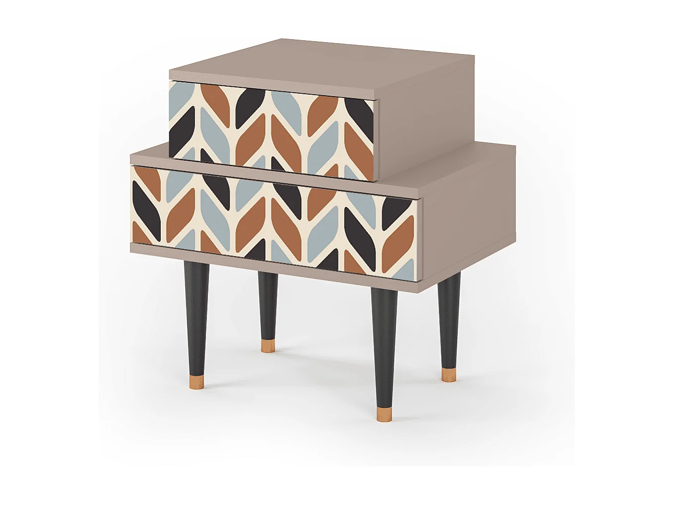 Nachtkastje - 58х58х41 cm - NS1 - Beige Laure, Latte