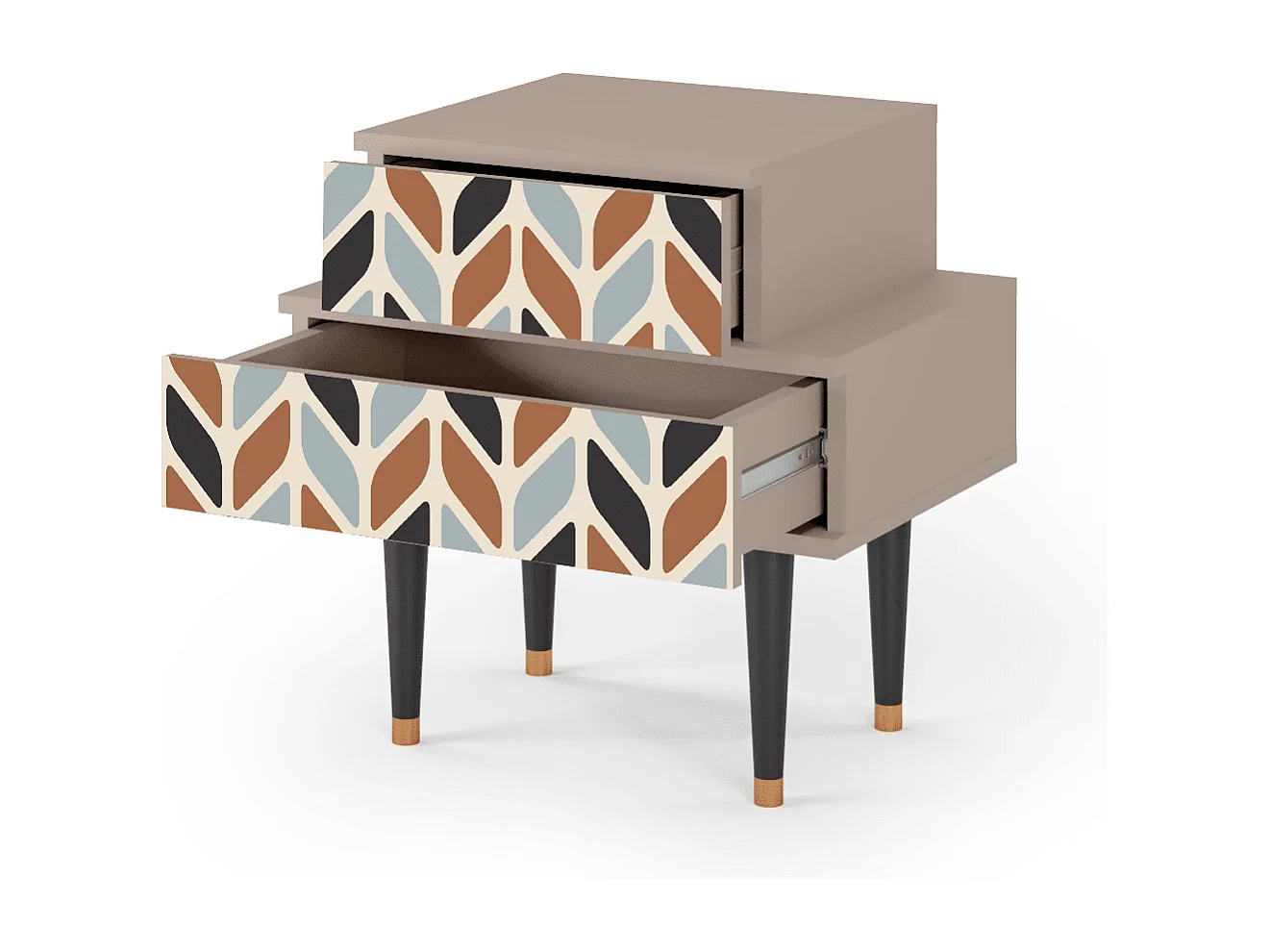 Nachtkastje - 58х58х41 cm - NS1 - Beige Laure, Latte