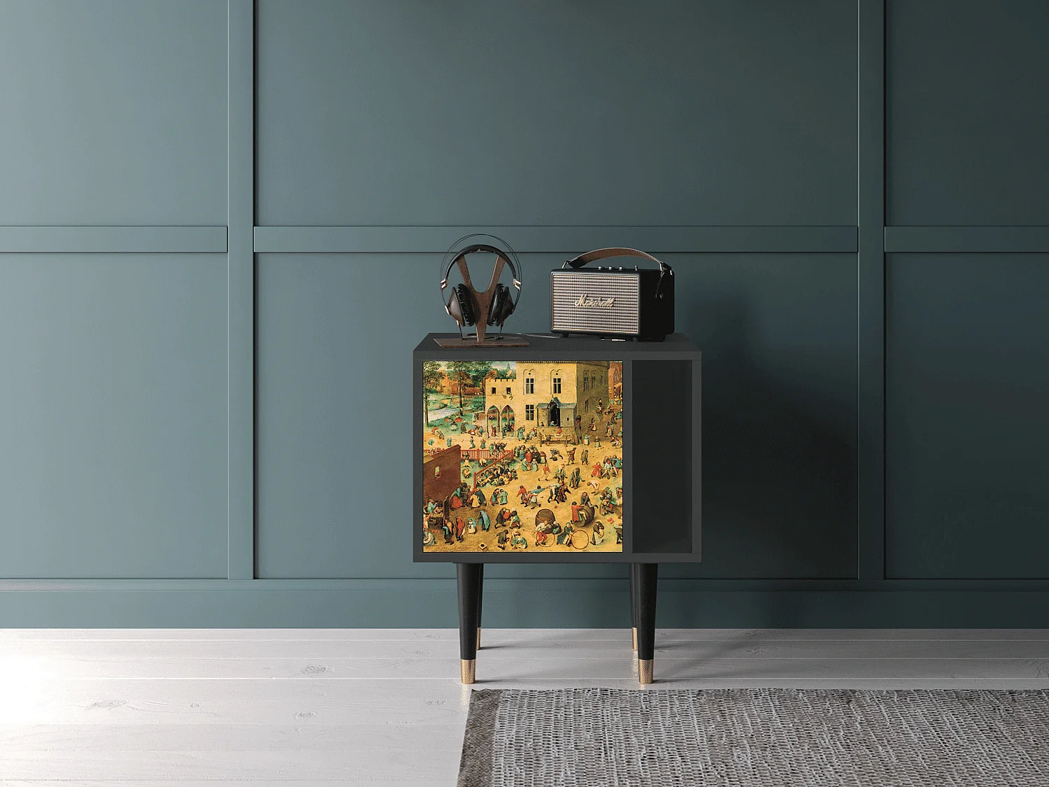 Table de nuit - 57х69х48 cm - S2 - Children Games, Anthracite