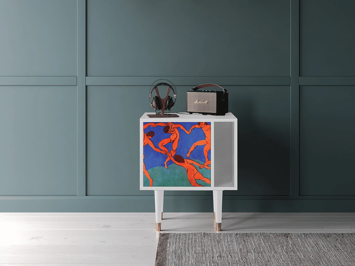 Table de nuit - 57х69х48 cm - S2 - The Dance by Matisse , Blanc