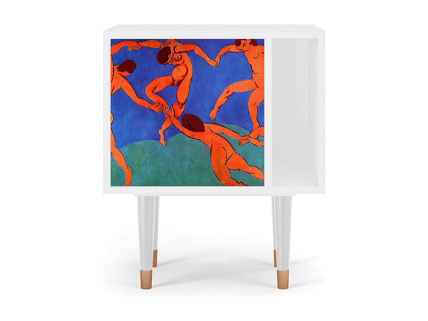 Stolik nocny - 57х69х48 cm - S2 - The Dance by Matisse , Biały