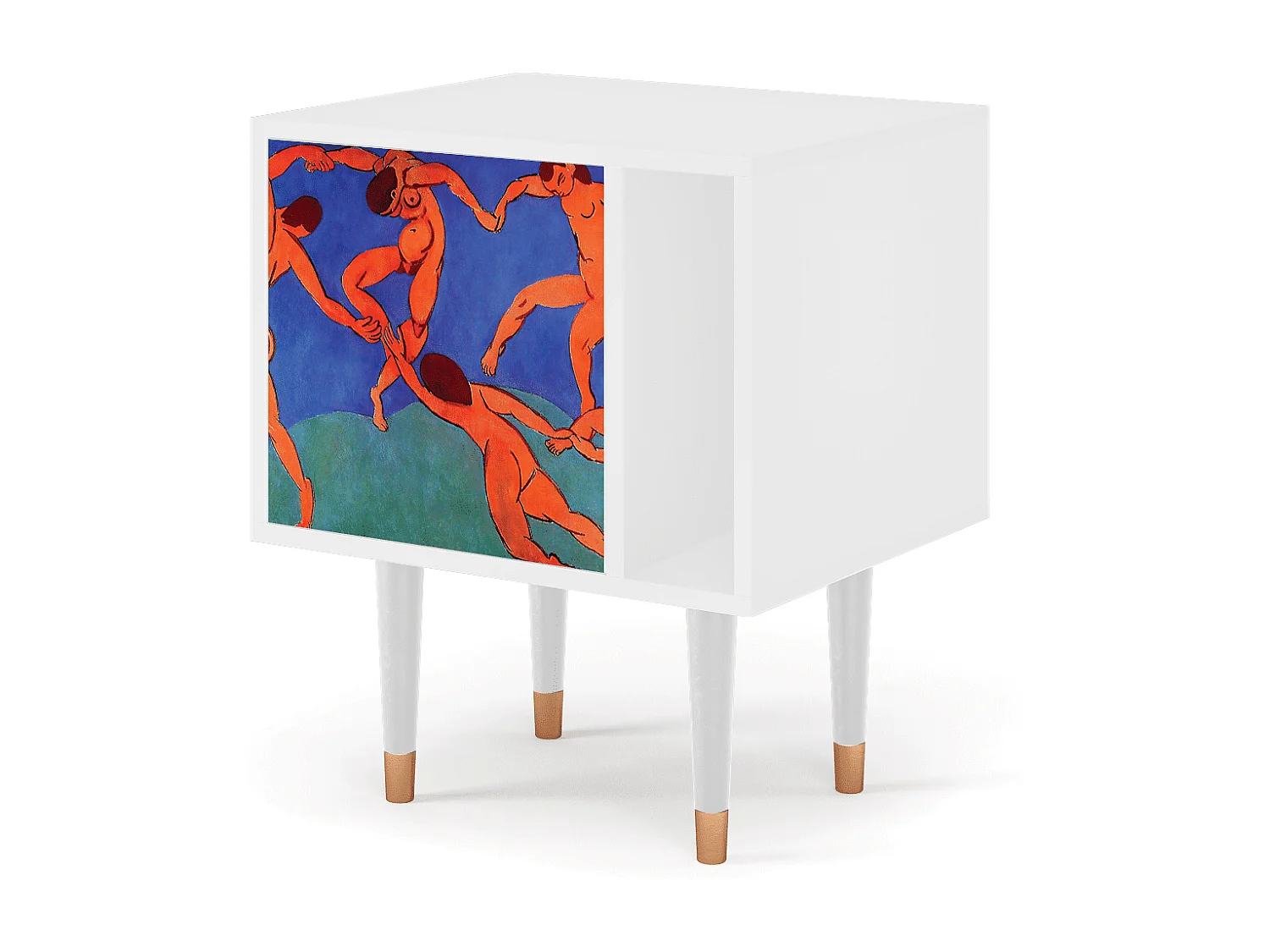 Stolik nocny - 57х69х48 cm - S2 - The Dance by Matisse , Biały