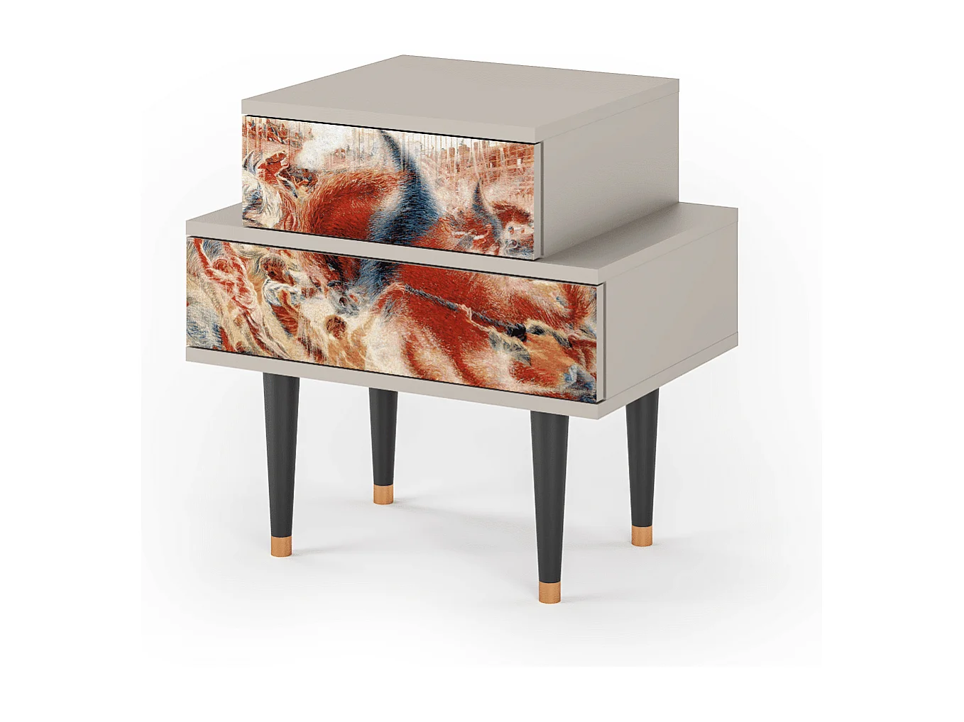 Nachttisch - 58х58х41 cm - NS1 - The City Rises, Sand