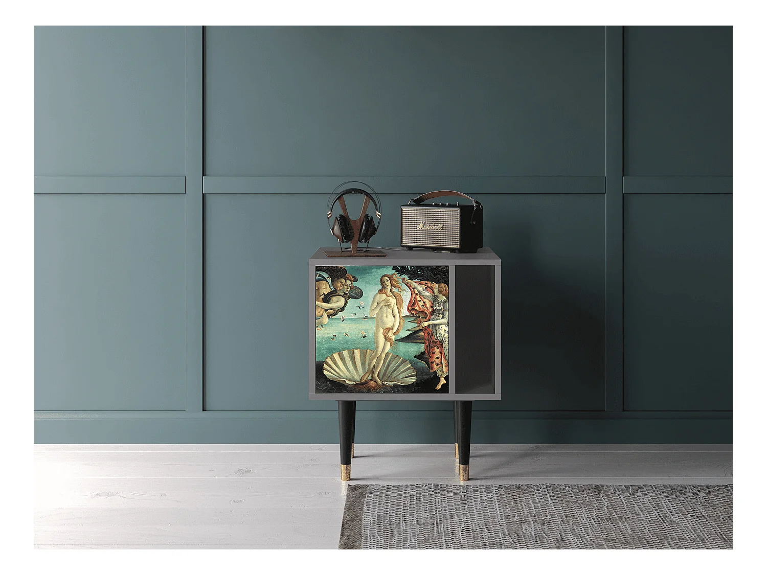 Table de nuit - 57х69х48 cm - S2 - The Birth of Venus, Gris