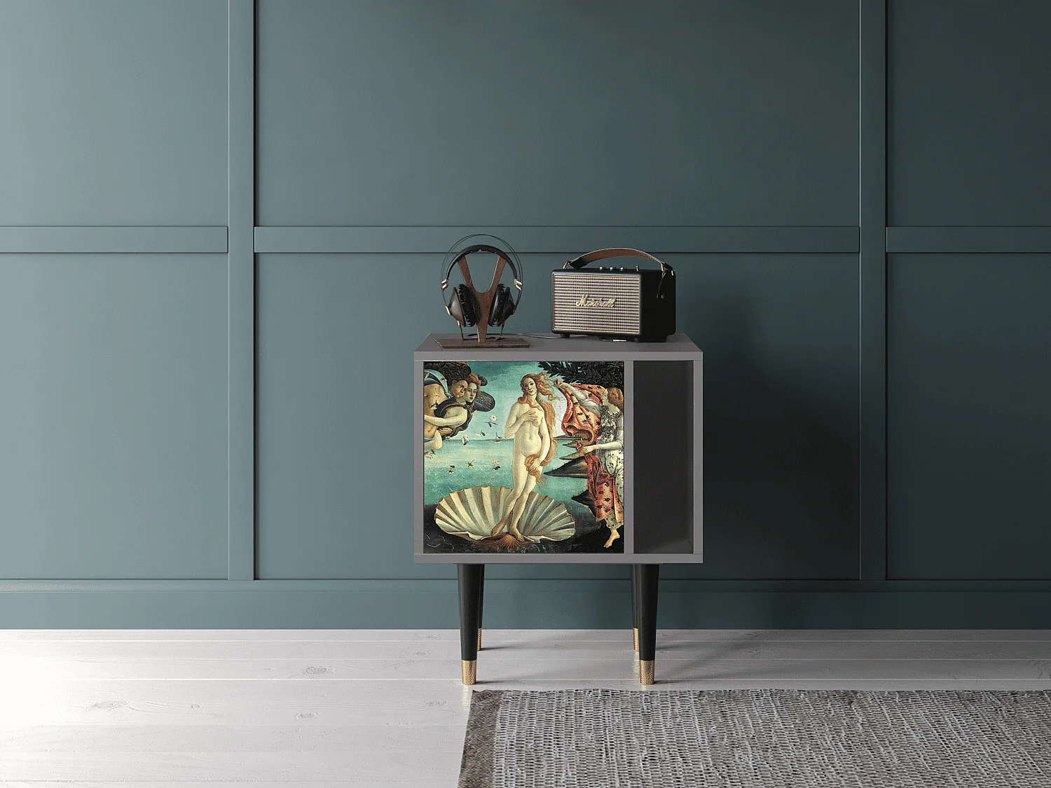 Table de nuit - 57х69х48 cm - S2 - The Birth of Venus, Gris