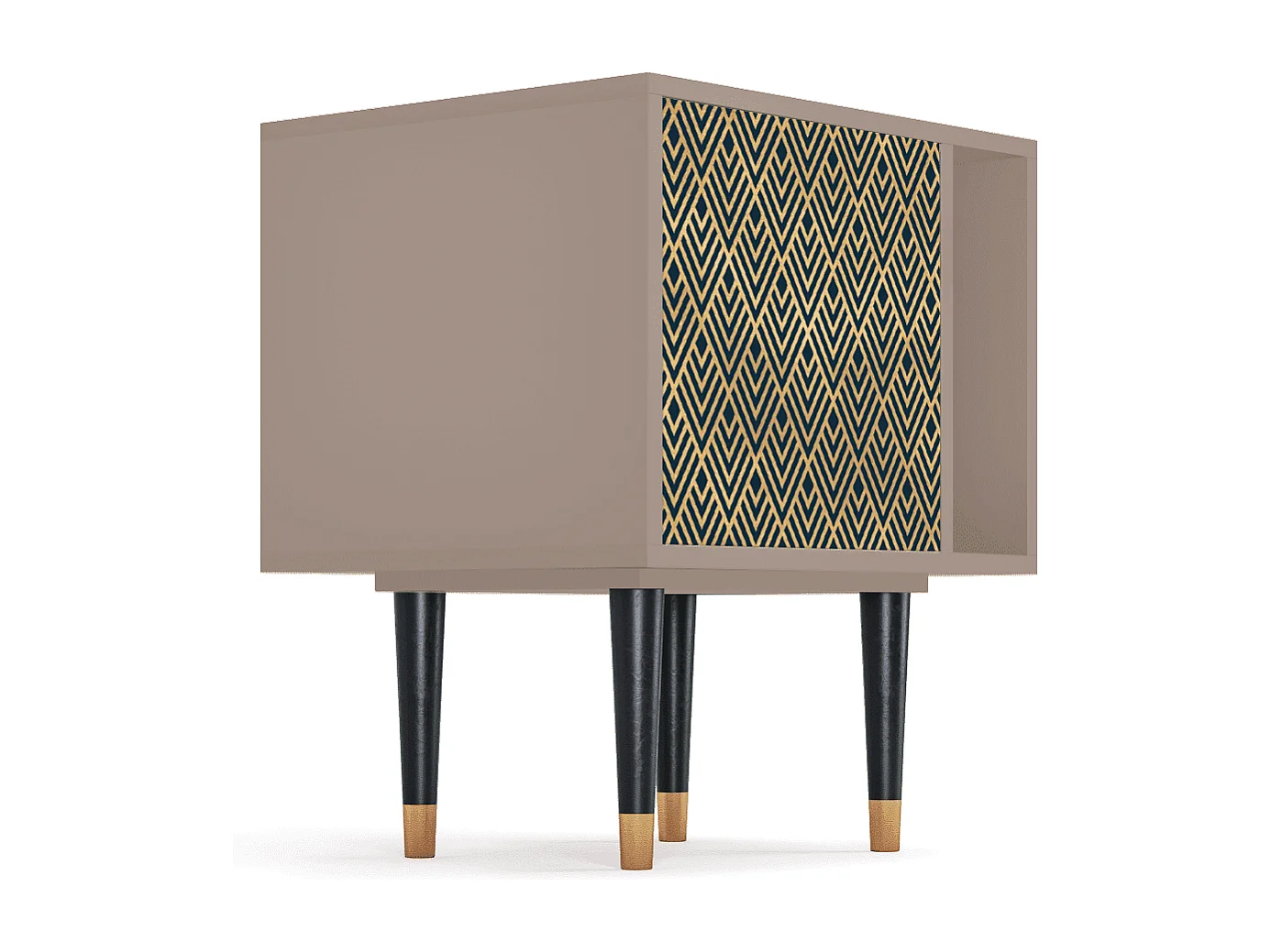 Nachttisch - 57х69х48 cm - S2 - Egypt Triangles, Latte