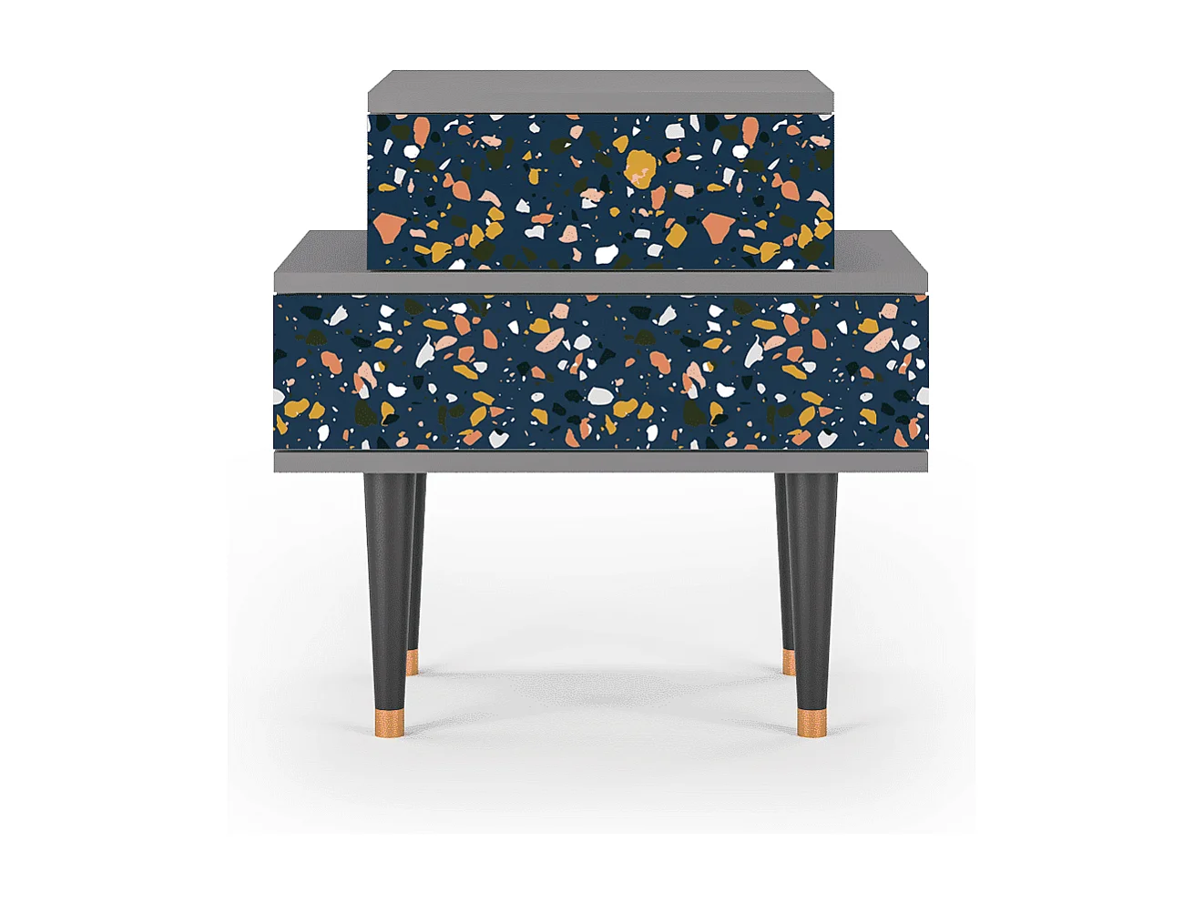 Table de nuit - 58х58х41 cm - NS1 - Night Sky Langhterns, Gris