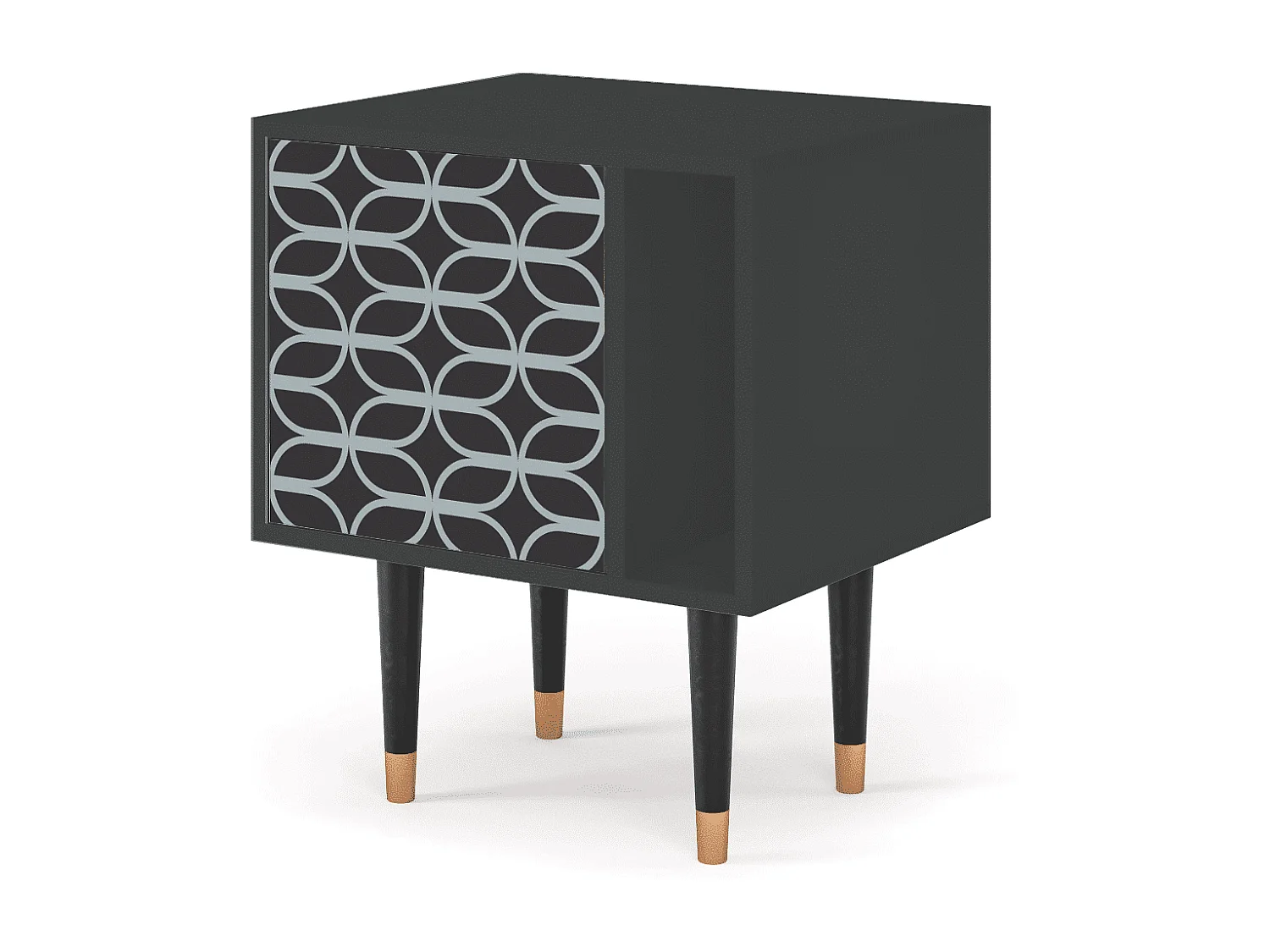 Table de nuit - 57х69х48 cm - S2 - Braided Blue, Anthracite