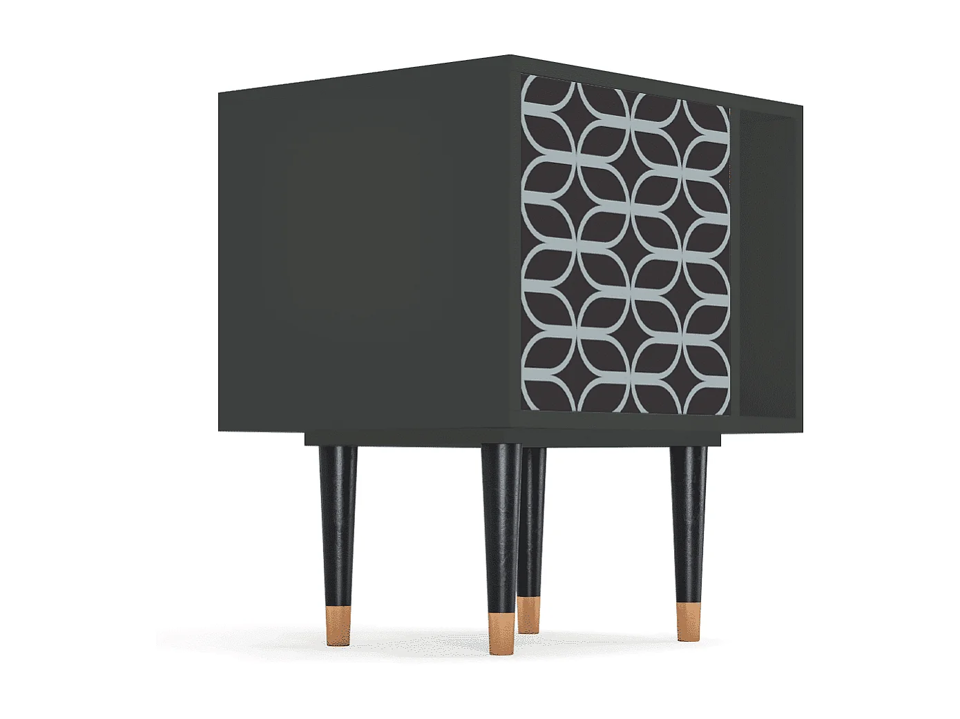 Table de nuit - 57х69х48 cm - S2 - Braided Blue, Anthracite