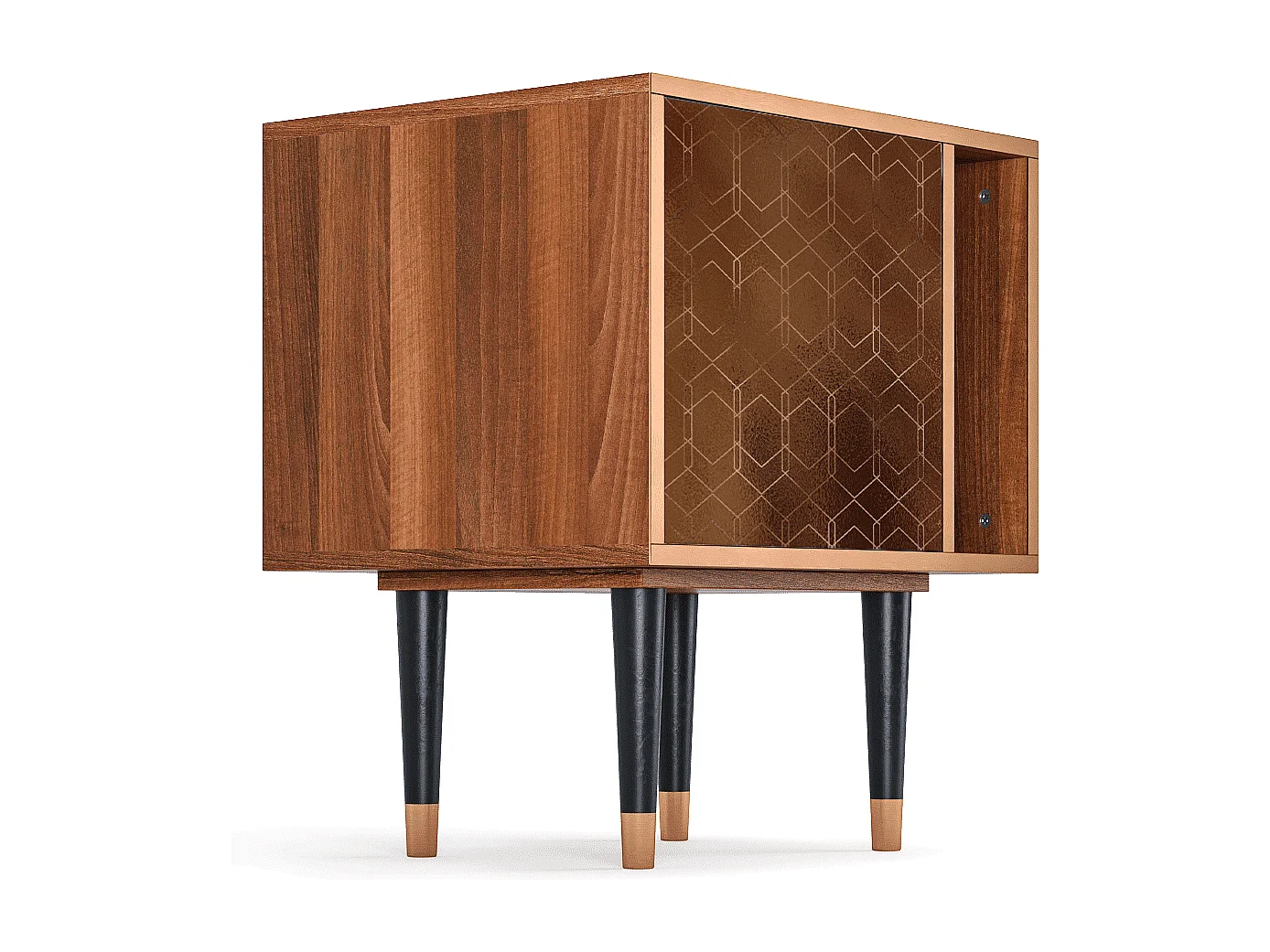 Nachtkastje - 57х69х48 cm - S2 - Chocolate Bar, Walnoot