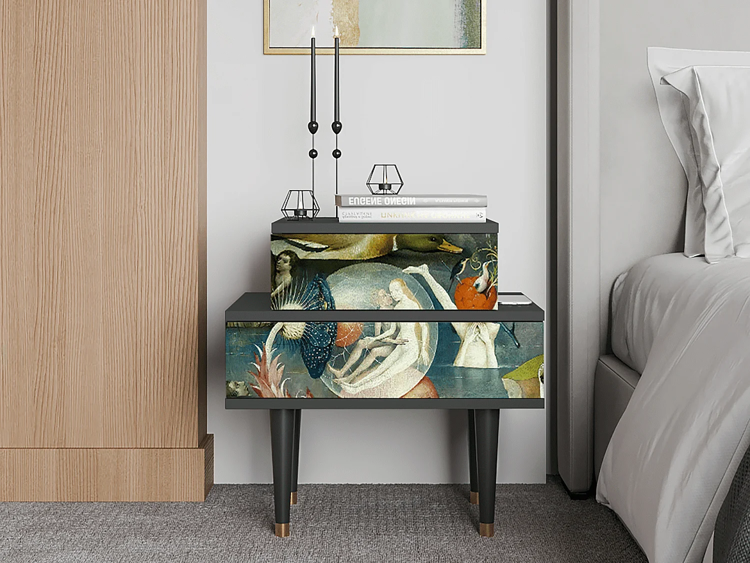 Criado-mudo - 58х58х41 cm - NS1 - The Garden Of by Bosch, Antracite