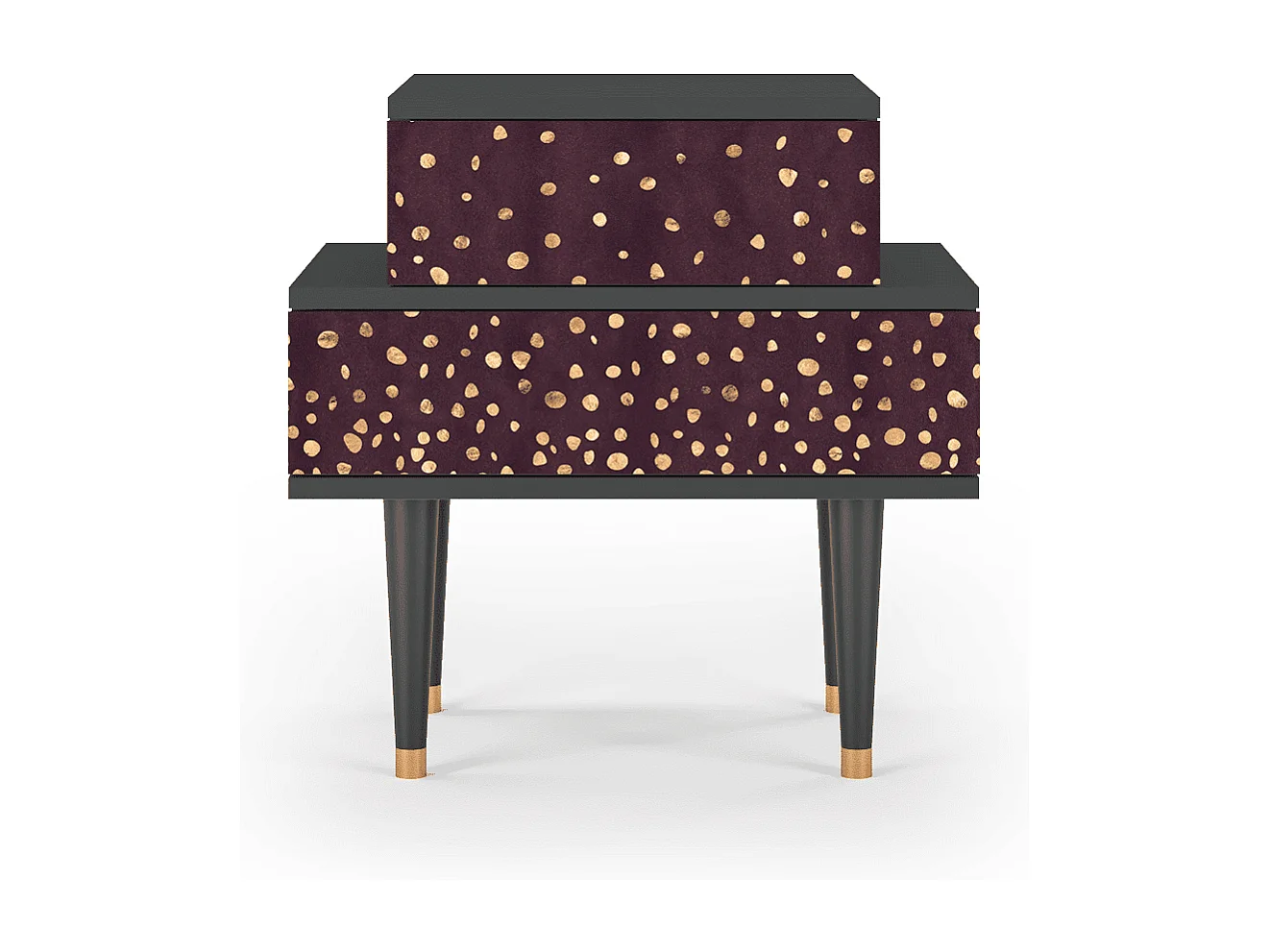 Nachtkastje - 58х58х41 cm - NS1 - Glowworms, Antraciet