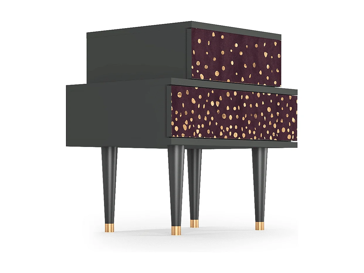 Table de nuit - 58х58х41 cm - NS1 - Glowworms, Anthracite