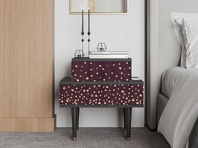 Nachtkastje - 58х58х41 cm - NS1 - Glowworms, Antraciet