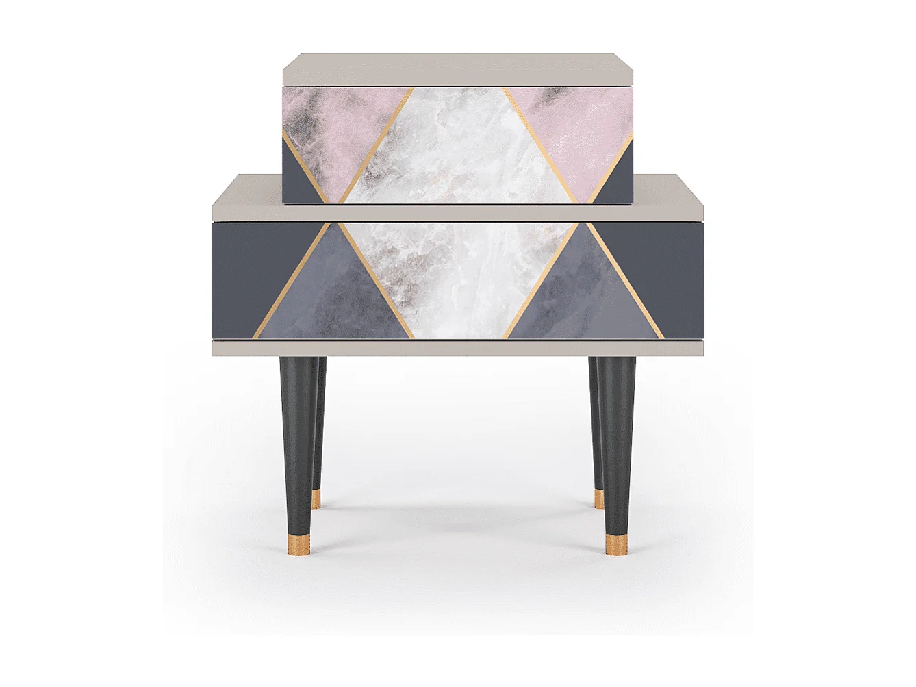 Table de nuit - 58х58х41 cm - NS1 - Ideal Harmony, Sable