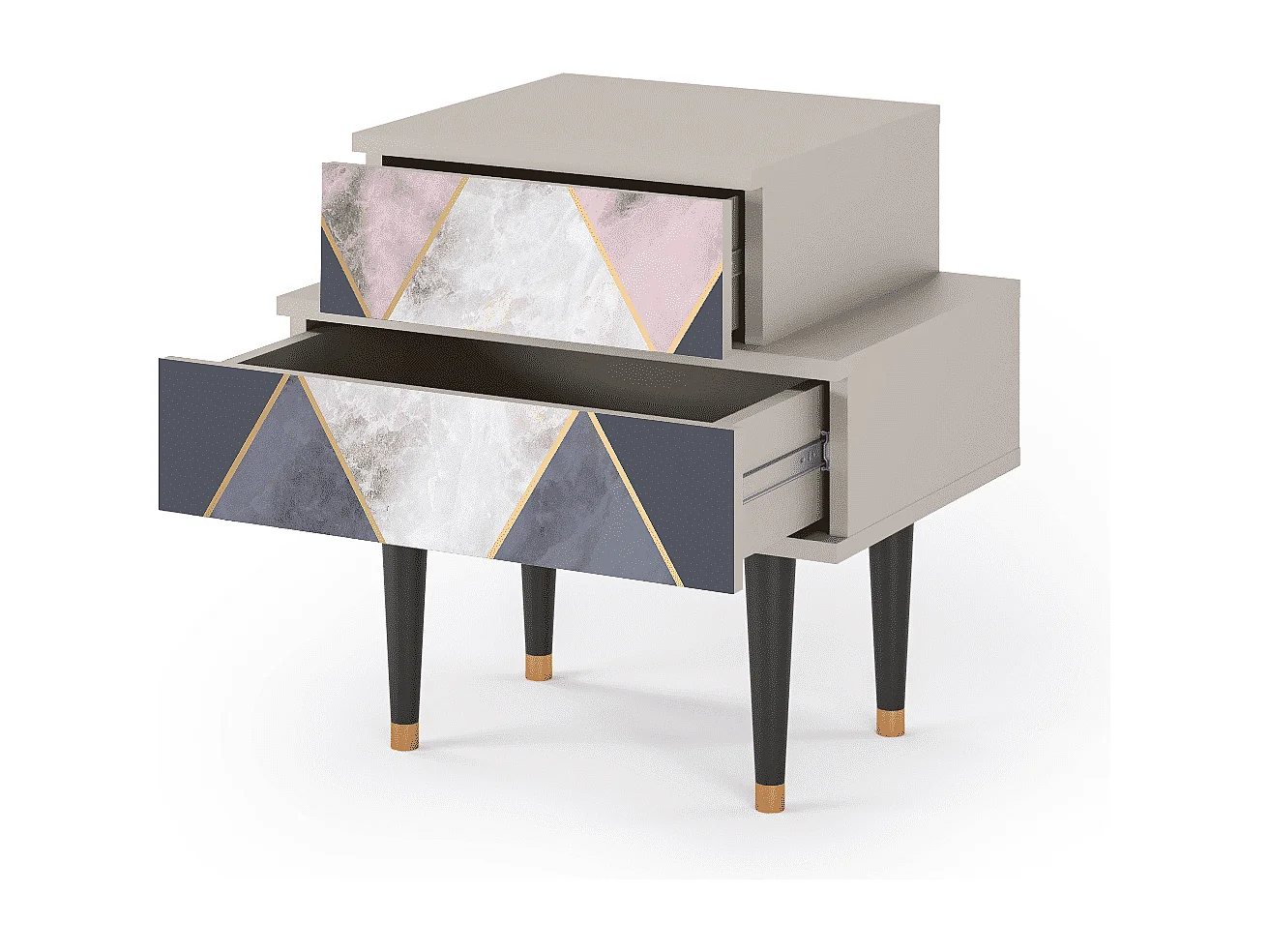 Table de nuit - 58х58х41 cm - NS1 - Ideal Harmony, Sable