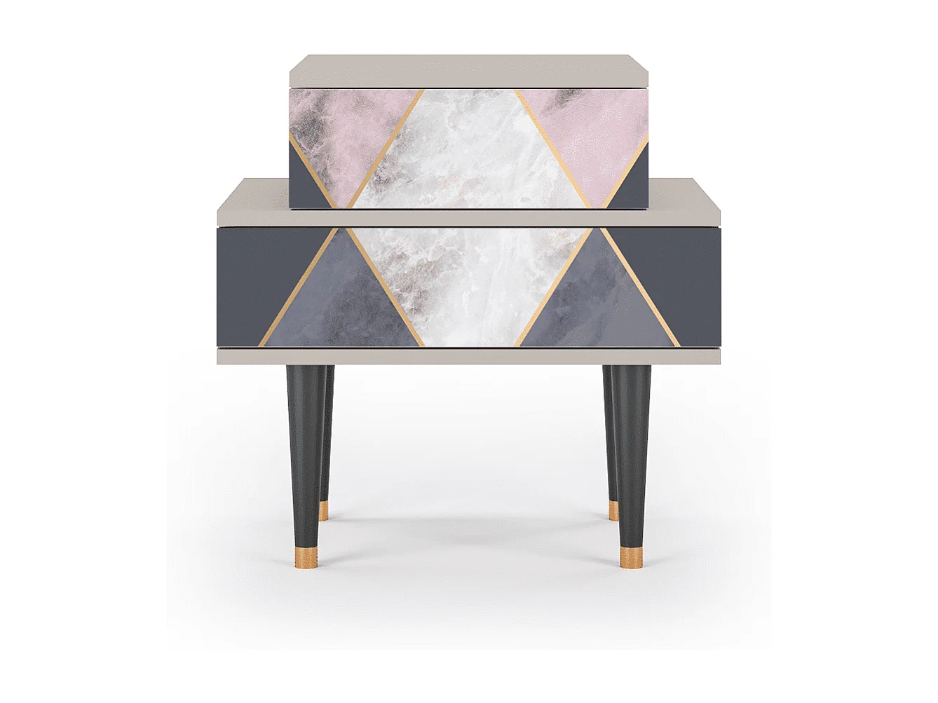 Table de nuit - 58х58х41 cm - NS1 - Ideal Harmony, Sable