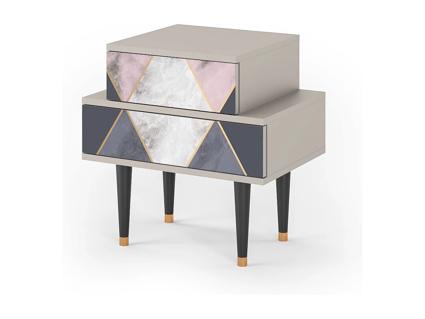 Table de nuit - 58х58х41 cm - NS1 - Ideal Harmony, Sable