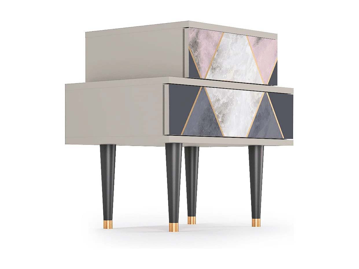 Table de nuit - 58х58х41 cm - NS1 - Ideal Harmony, Sable