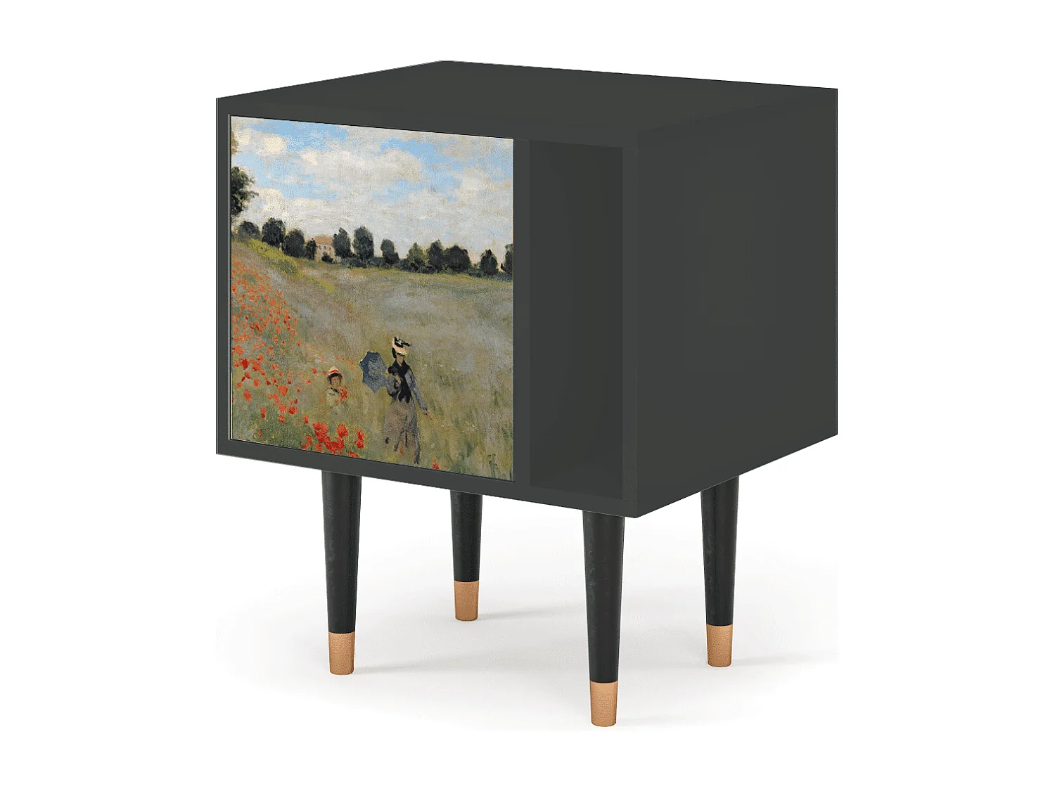 Criado-mudo - 57х69х48 cm - S2 - The Poppy Field   , Antracite