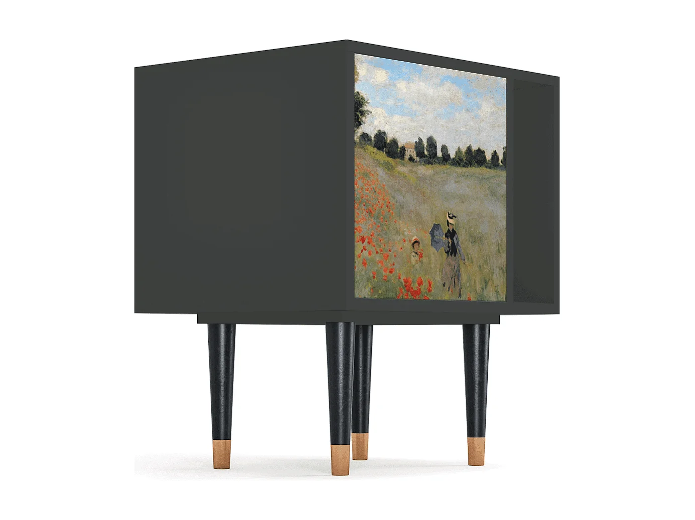 Criado-mudo - 57х69х48 cm - S2 - The Poppy Field   , Antracite