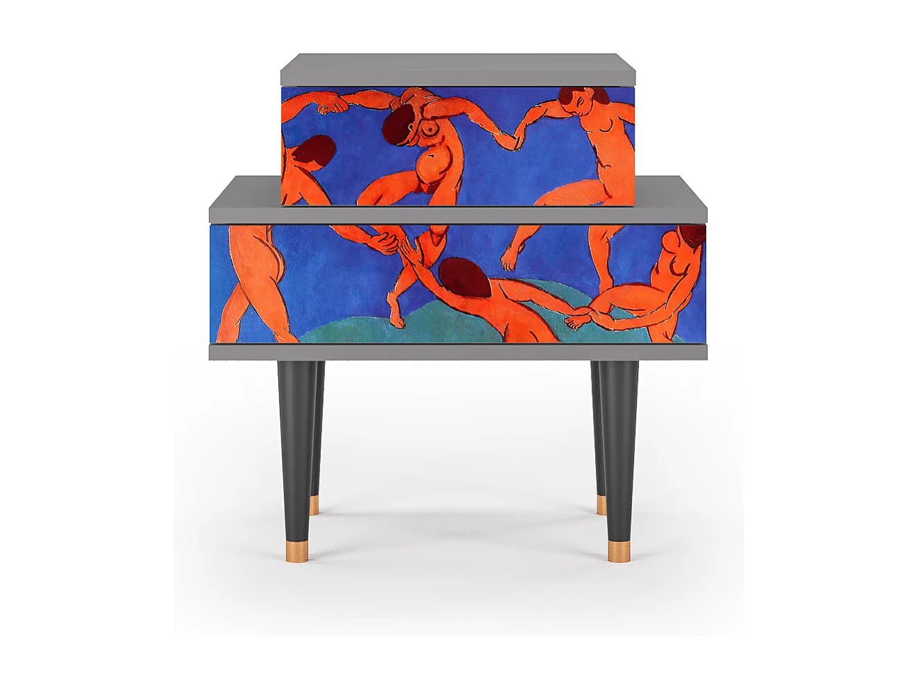 Table de nuit - 58х58х41 cm - NS1 - The Dance by Matisse , Gris
