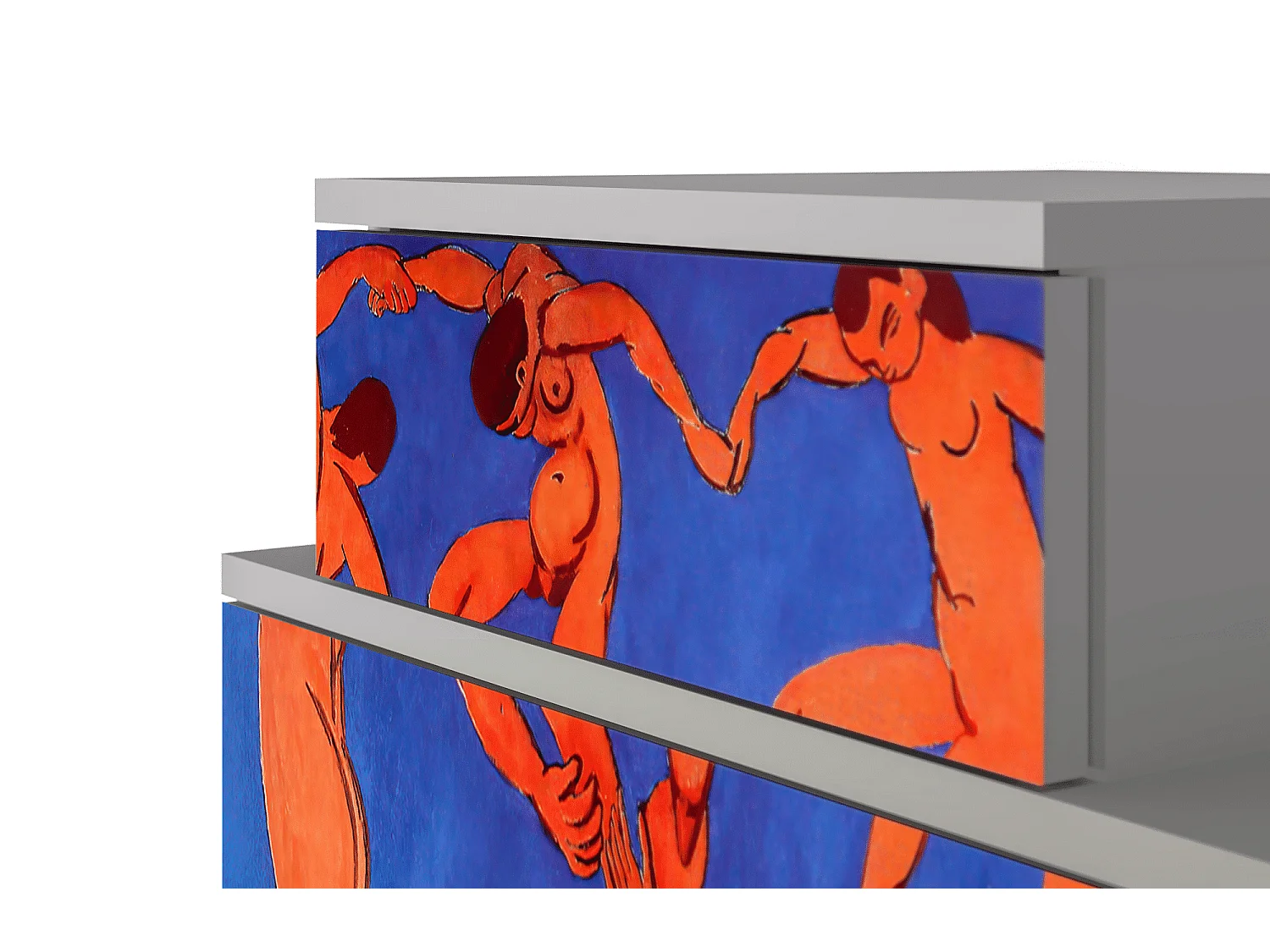 Table de nuit - 58х58х41 cm - NS1 - The Dance by Matisse , Gris