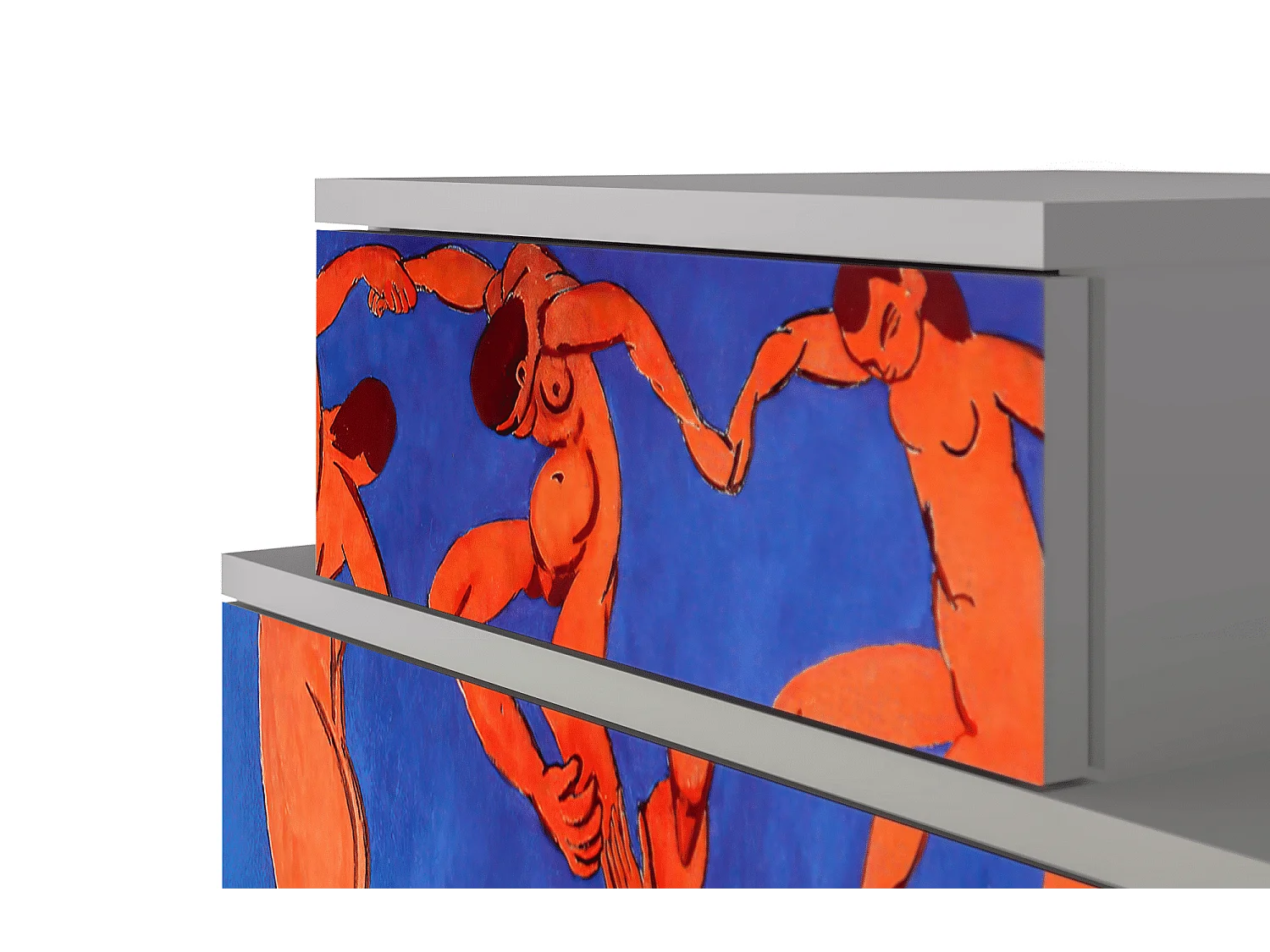 Stolik nocny - 58х58х41 cm - NS1 - The Dance by Matisse , Szary