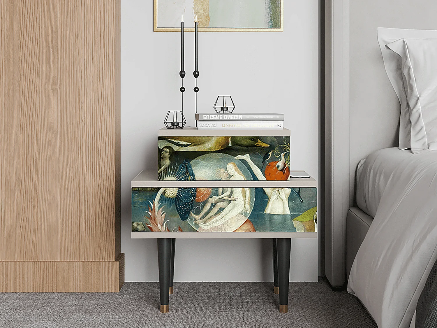 Nachttisch - 58х58х41 cm - NS1 - The Garden Of by Bosch, Sand