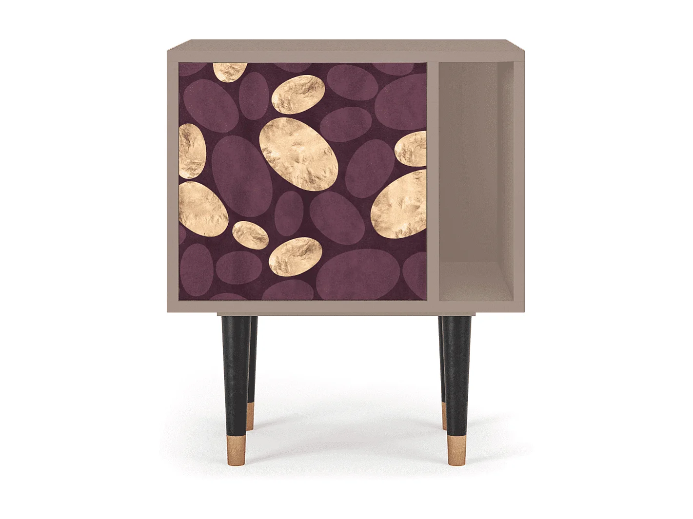 Criado-mudo - 57х69х48 cm - S2 - Fine Wine, Latte