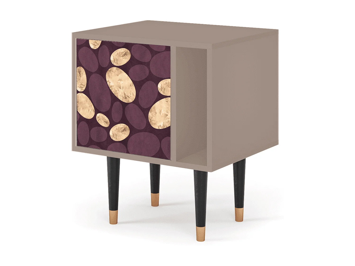 Criado-mudo - 57х69х48 cm - S2 - Fine Wine, Latte