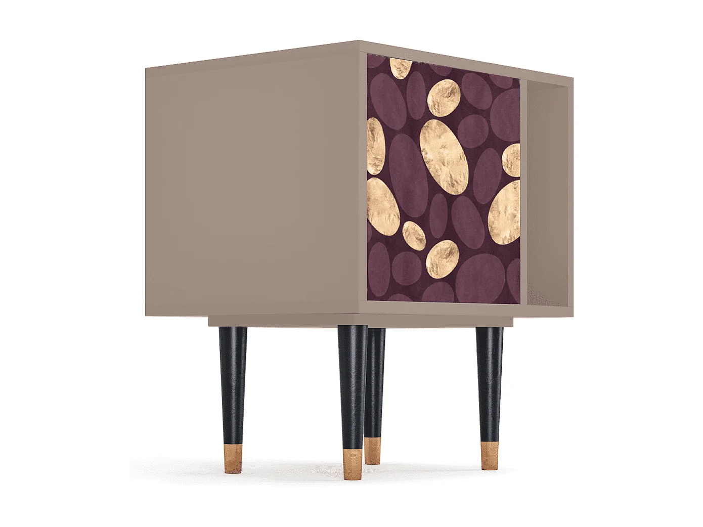 Criado-mudo - 57х69х48 cm - S2 - Fine Wine, Latte