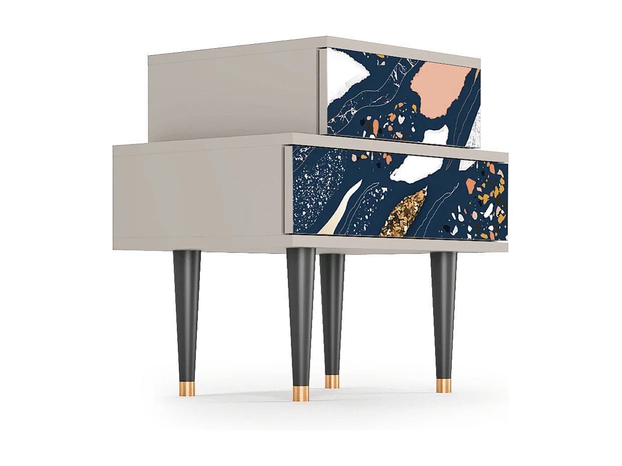 Table de nuit - 58х58х41 cm - NS1 - Nude Iceberg, Sable