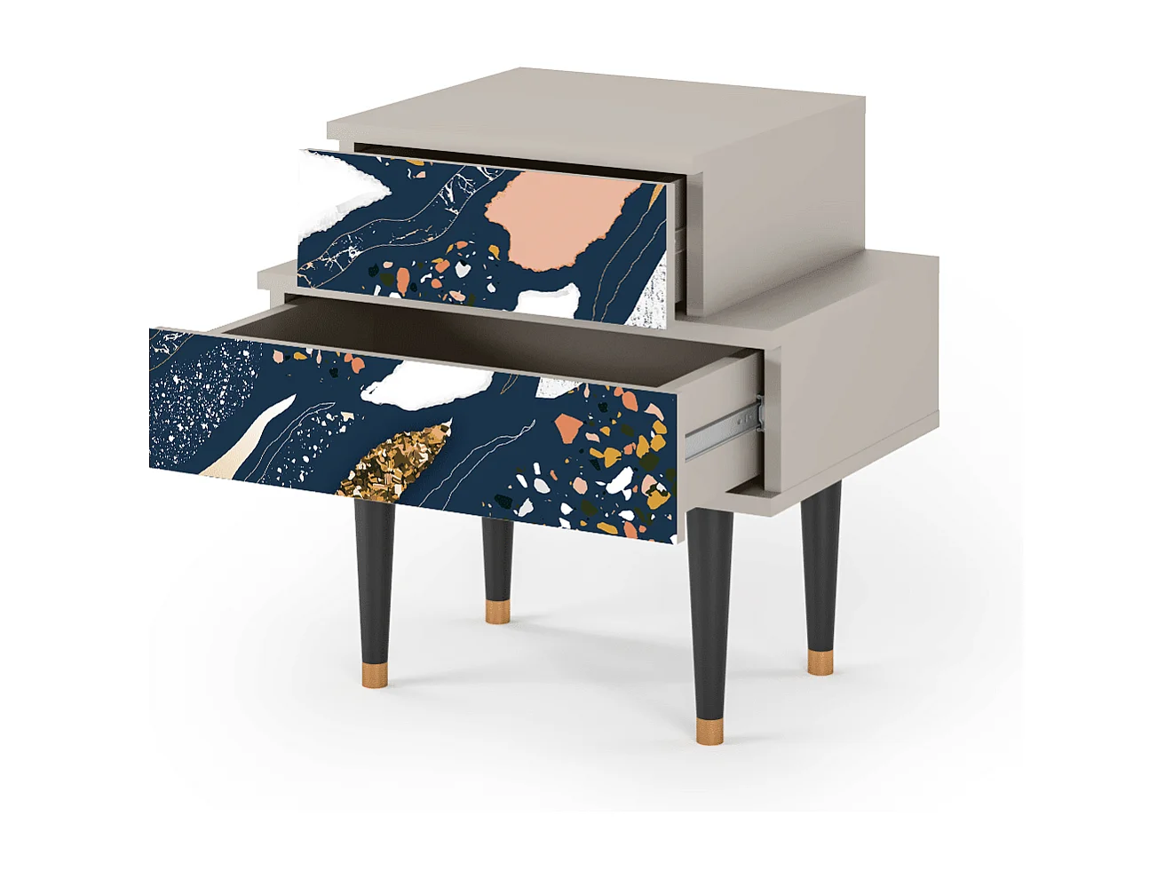 Table de nuit - 58х58х41 cm - NS1 - Nude Iceberg, Sable