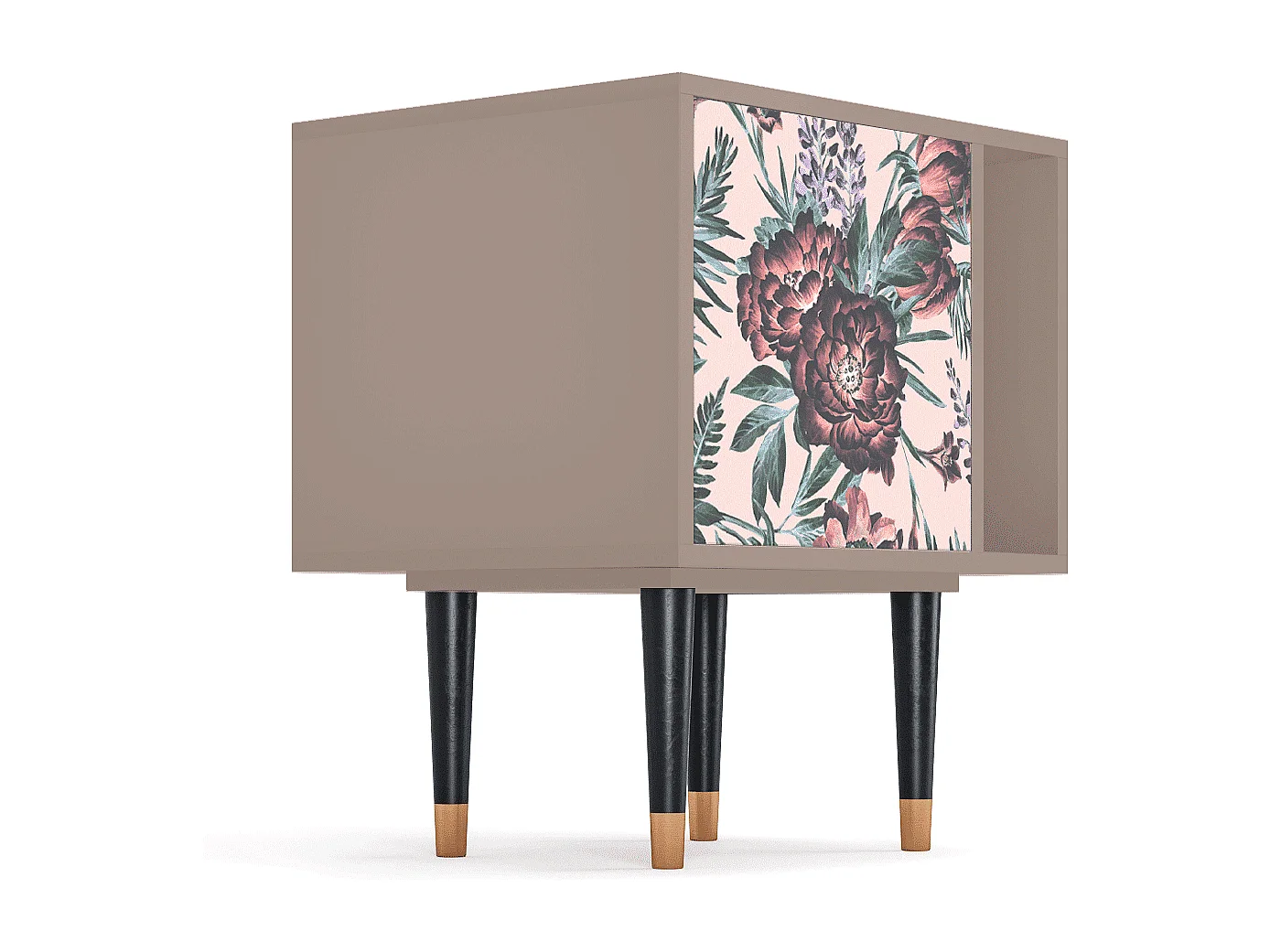 Comodino - 57х69х48 cm - S2 - Peach Peonies, Latte