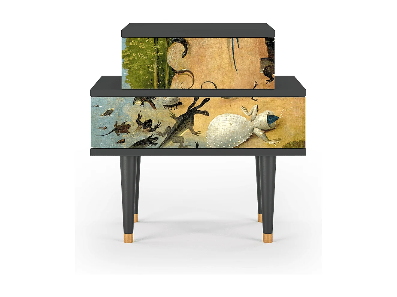 Table de nuit - 58х58х41 cm - NS1 - The Garden by Bosch, Anthracite