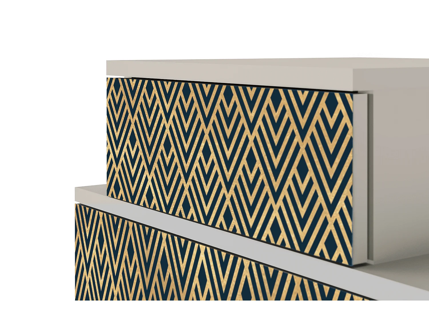 Table de nuit - 58х58х41 cm - NS1 - Egypt Triangles, Sable