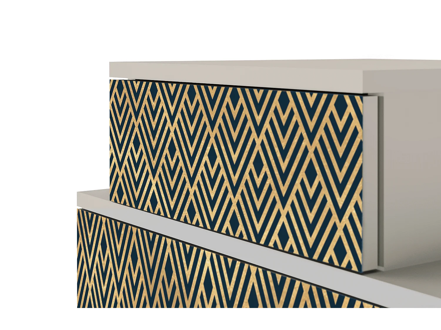 Table de nuit - 58х58х41 cm - NS1 - Egypt Triangles, Sable