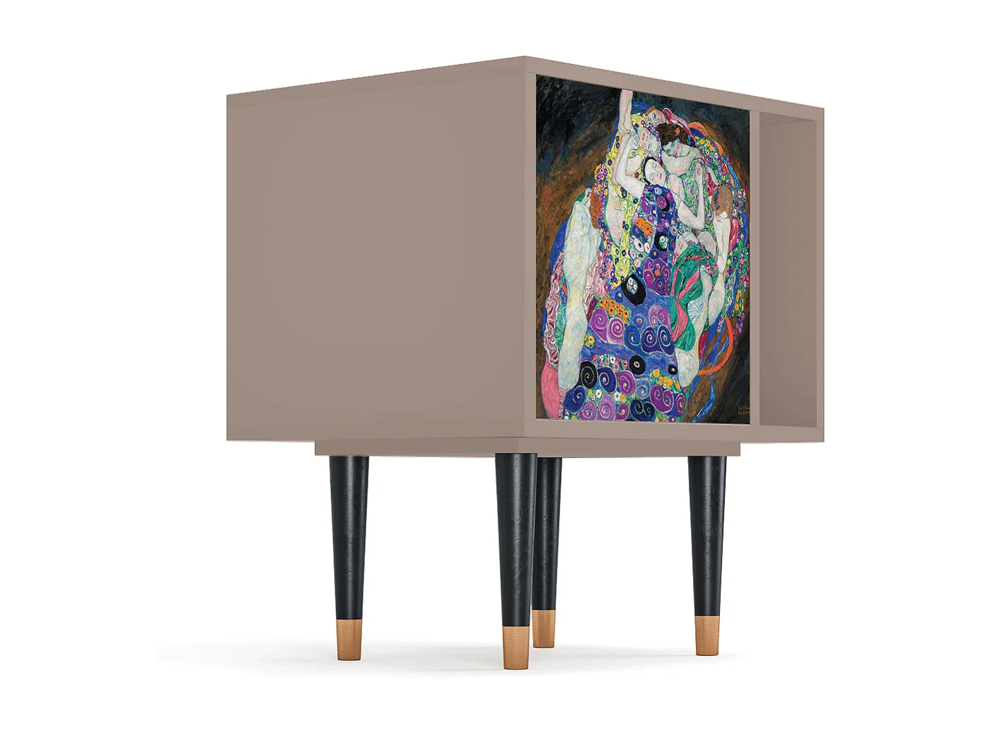 Mesita de noche - 57х69х48 cm - S2 - The Maiden by Klimt, Latte