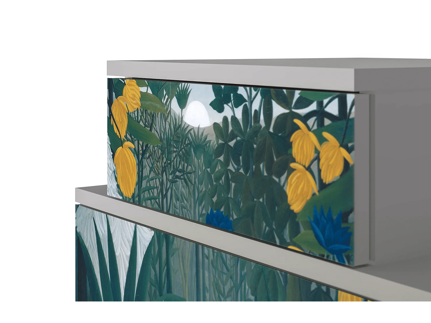 Table de nuit - 58х58х41 cm - NS1 - The Repast of the Lion, Gris