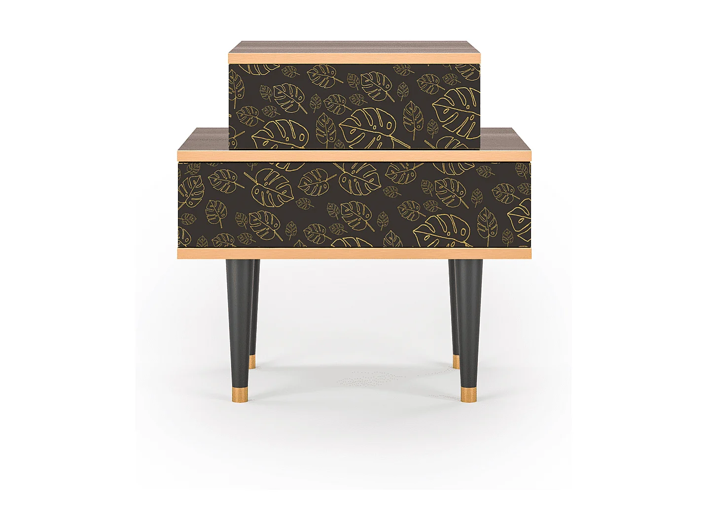 Nachttisch - 58х58х41 cm - NS1 - Fall Of The Leaves, Walnuss