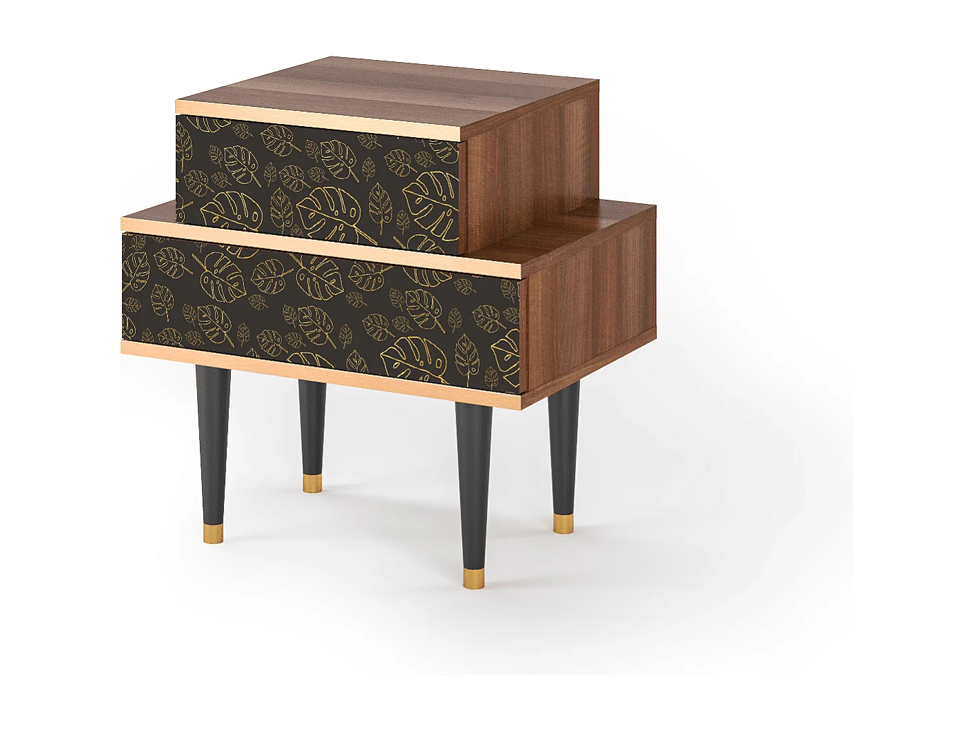 Nachttisch - 58х58х41 cm - NS1 - Fall Of The Leaves, Walnuss